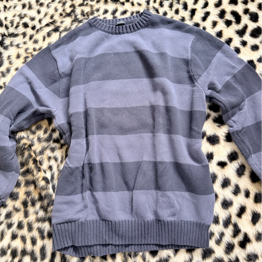 Brandy Melville Gray Striped Sweater